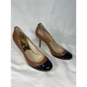 New Michael Kors Kitten Heel Leather Pumps Size 8.5